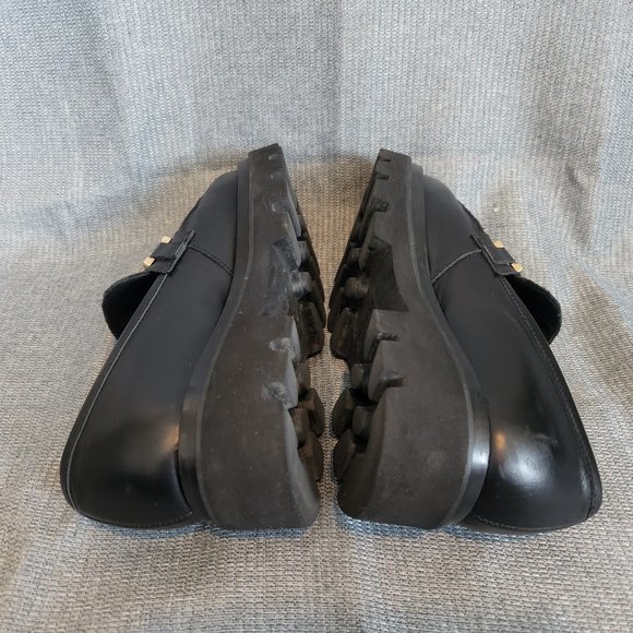 ALOHAS Track black leather loafers - Picture 7 of 10